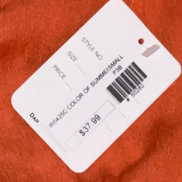 Dainty Hooligan orange romper. NEW Size small. NWT - Picture 4 of 4